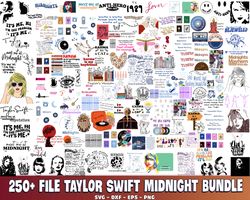 250 file taylor swift midnight bundle svg, digital download