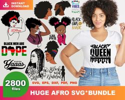 2800 files huge afro, digital download