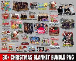 30 file christmas blanket bundle png, christmas png