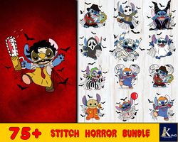 75 file stitch horror svg, digital download