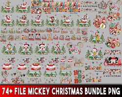 74 file mickey christmas png, digital download