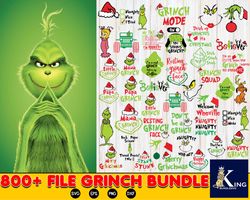 800 file grinch bundle, digital download