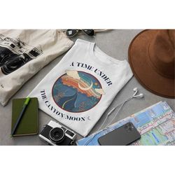 canyon moon unisex t-shirt 70s retro graphic top fine line inspired fan merch moon tee shirt