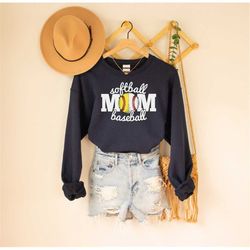 softball and baseball mama shirt, mom baseball shirt, mom softball shirt, mom of both sports shirt, mom hoodie, mama hoo