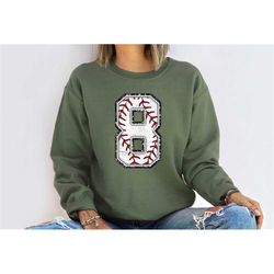 custom number baseball sweatshirt,custom baseball girlfriend shirt,custom number baseball grandma shirt, baseball mom sh