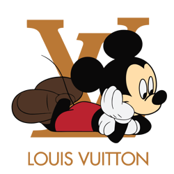 louis vuitton mickey mouse fashion svg, louis vuitton brand logo svg, lv logo fashion logo svg file cut digital download