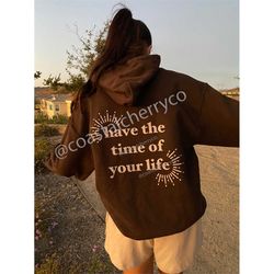 sign of the times hooded sweatshirt