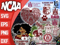 alabama a m bulldogs bundle ncaa svg, ncaa svg, instant download