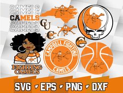 caa random vector campbell fighting camels bundle ncaa svg, ncaa svg ,instant downdload