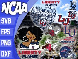 liberty flames bundle ncaa svg, ncaa svg, instant download