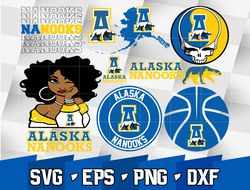 ncaa random vector alaska nanooks bundle ncaa svg, ncaa svg ,instant downdload