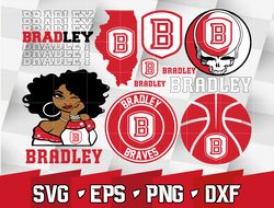 ncaa random vector bradley braves bundle ncaa svg, ncaa svg ,instant downdload