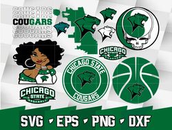 ncaa random vector chicago state cougars bundle ncaa svg, ncaa svg ,instant downdload