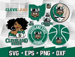 ncaa random vector cleveland state vikings bundle ncaa svg, ncaa svg ,instant downdload