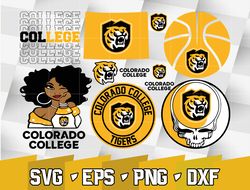 ncaa random vector colorado college tigers bundle ncaa svg, ncaa svg ,instant downdload