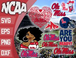 ole miss rebels bundle ncaa svg, ncaa svg, instant download