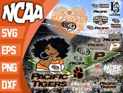 pacific tigers bundle ncaa svg, ncaa svg, instant download