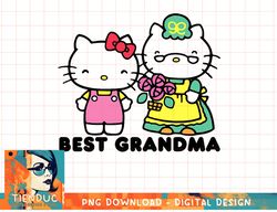 hello kitty best grandma t-shirt copy png