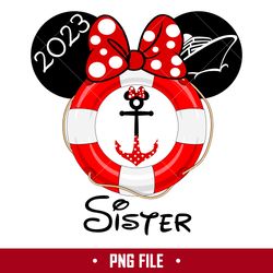 sister disney cruise 2023 png, disney family trip png, minnie png, disney png digital file