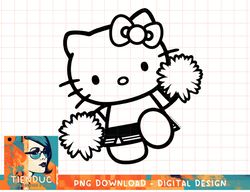 hello kitty cheerleader squad team school color t-shirt copy png