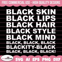 black skin black lips svg, black history svg, african american svg, black history month, melanin svg, black history png,