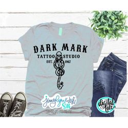 dark mark tattoo studio svg dark mark shirt cricut design studio cut file iron on shirt silhouette tattoo studio shirt