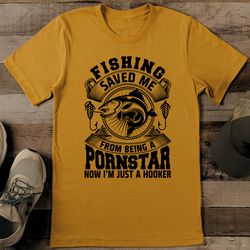 fishing saved me tee