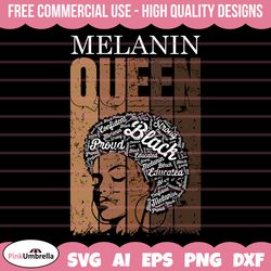 melanin queen svg, african american svg, black history month, melanin svg, black history png,