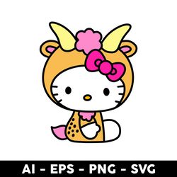 hello kitty capricorn svg, capricorn svg, hello kitty svg, hello kitty zodiac svg, zodiac svg - digital file