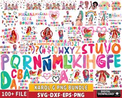 100 file karol g manana sera bonito png,karol g png bundle, digital download