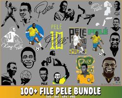 100 file pele brazil svg, pele brazil svg, rip pele digital, digital download