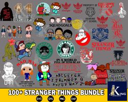 100 stranger things bundle svg, digital download