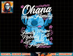 disney lilo & stitch ohana means family stitch quote t-shirt copy png