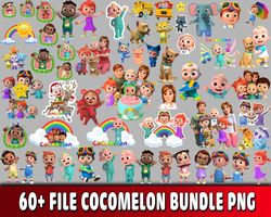 60 file cocomelon bundle png, digital download