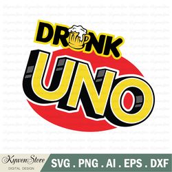 drunk uno svg, funny uno logo drunk svg, drunk card svg, card game svg, instant downloads