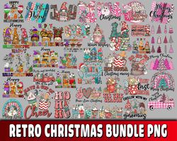retro christmas bundle svg 3, digital download