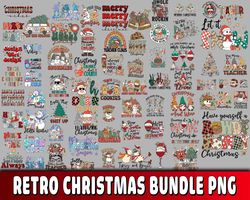 retro christmas bundle svg 7, digital download