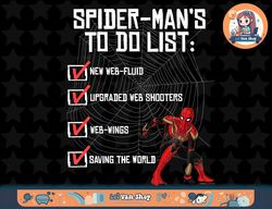 marvel spider-man no way home spidey to-do list t-shirt copy