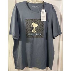 bnwt coach new york x snoopy peanuts t-shirt sz xxl ivy sport joe cool