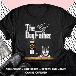 personalized dog dad gift, the dogfather dog dad shirt, gift for dog lover, gift for dog dad, gift for dad, fathers day
