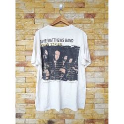 Vintage 90s dave matthews band tour 1999s shirt line up design back shirt