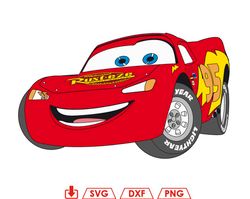 lightning mcqueen svg, disney cars svg, ka chow svg