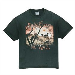 vintage pink floyd the wall t-shirt size xl black band tee 2001 y2k