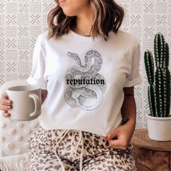 Taylor Swift Reputation Era Snake Unisex T-Shirt | Taylor Swift Shirt, Swiftie Merch, Eras Tour, Midnights, Speak Now, F