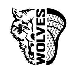 half wolves half lacrosse svg, sport svg