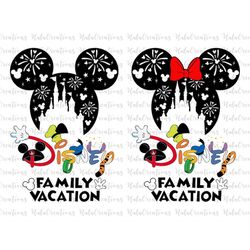 bundle family vacation svg, family trip svg, vacay mode svg, magical kingdom svg, svg, png files for cricut sublimation