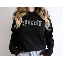 houston sweatshirt, texas sweatshirt, university sweatshirt, houston pullover, texas map sweatshirt, houston football sw