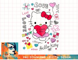 hello kitty love notes valentine tee shirt.pnghello kitty love notes valentine tee shirt copy png