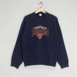 Vintage Chicago Bears Sweatshirts Chicago Bears Sweater Chicago Bears Crewneck Chicago Bears Sportswear NFL Pullover Jum
