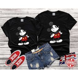 Disney Mickey Mouse Happy cute Funny Tshirt Top Men Women Ladies Gildan S-M-L-XL-XXL-3XL-4XL-5XL Unisex V579